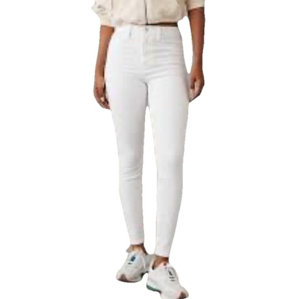 American Eagle Outfitters White Jeggings Jeans Women Size 4 X-Long Super Stretch